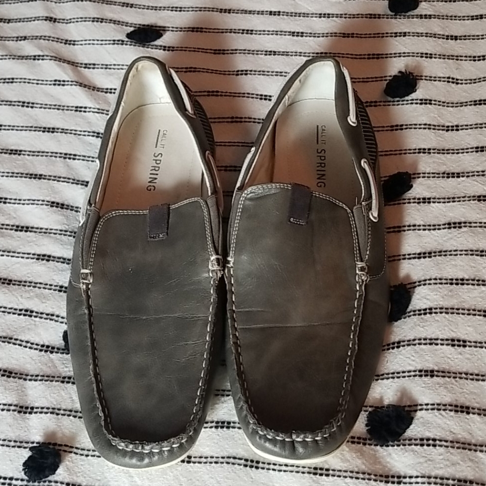 Men's grey loafers